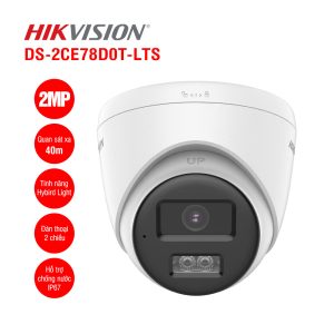Camera Hikvision DS-2CE78D0T-LTS - bán cầu 2MP