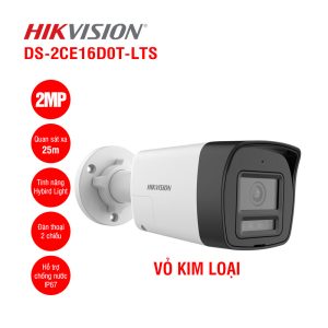 Camera Hikvision DS-2CE16D0T-LTS thân (2m)