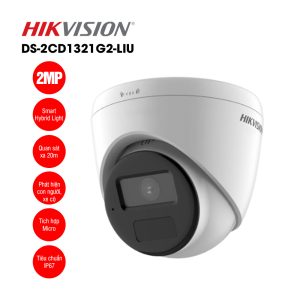 Camera Hikvision DS-2CD1321G2-LIU dome, mic (2m)